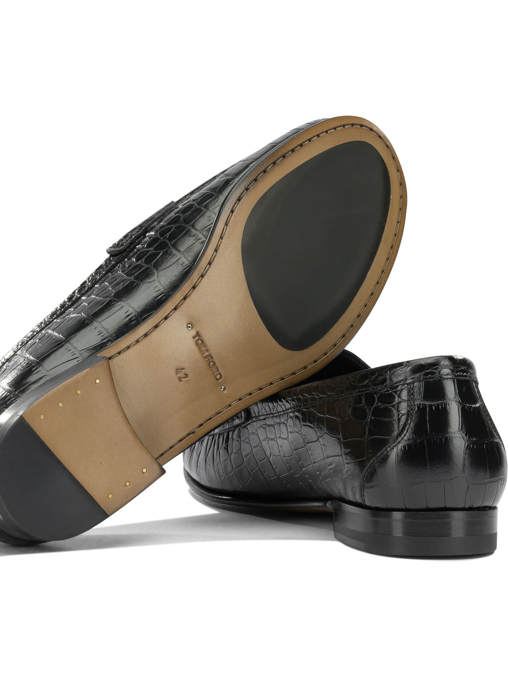 Tom Ford Men's Double T Loafers in Black