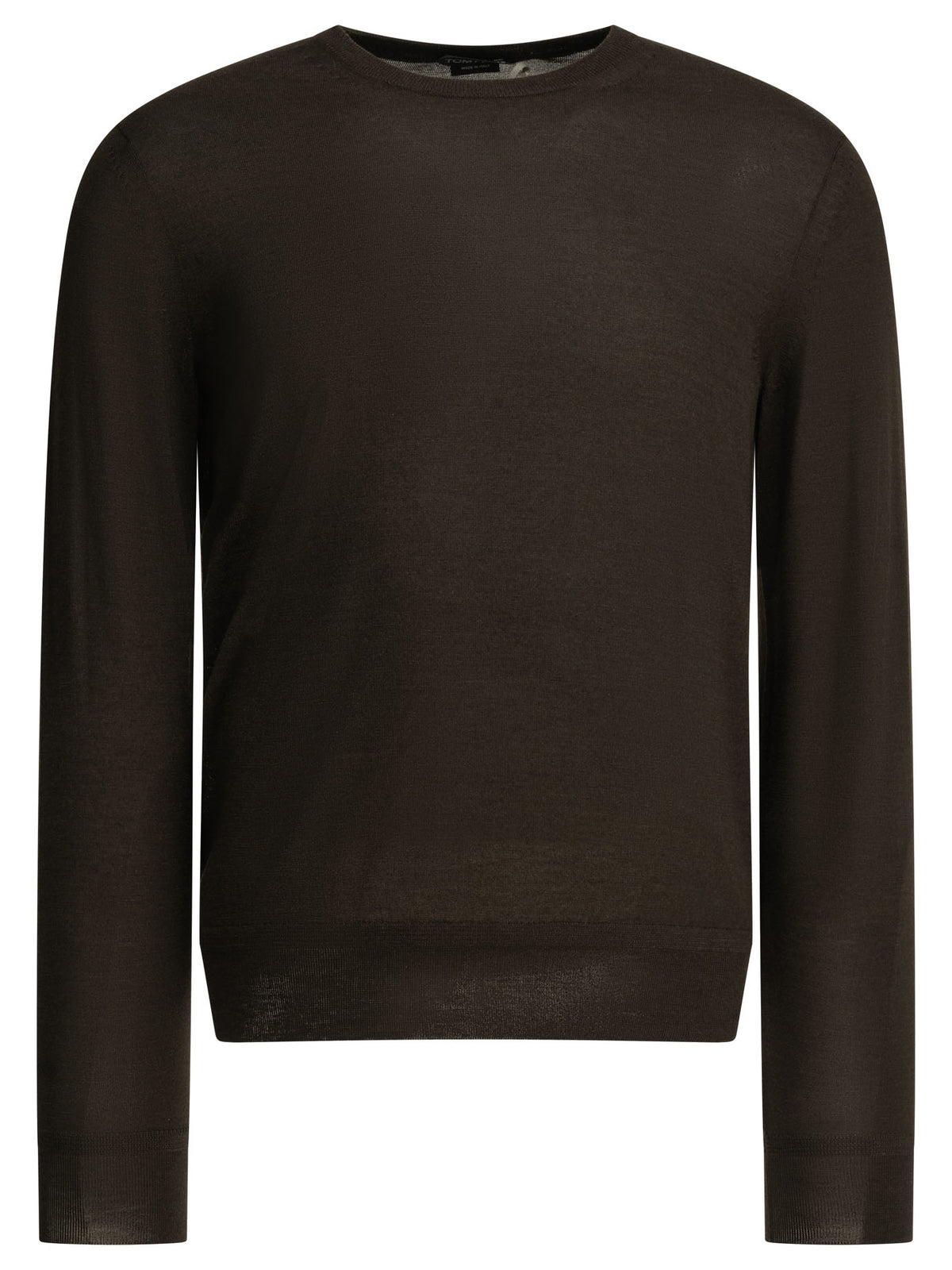 Tom Ford Men's Cashmere Crew-Neck Sweater in Brown