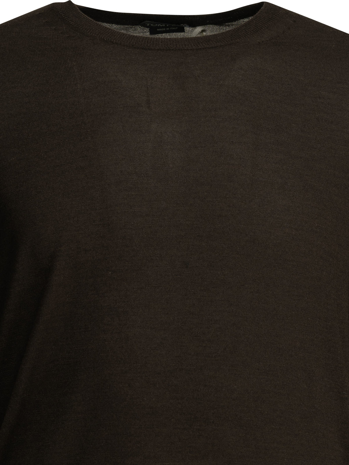Tom Ford Men's Cashmere Crew-Neck Sweater in Brown