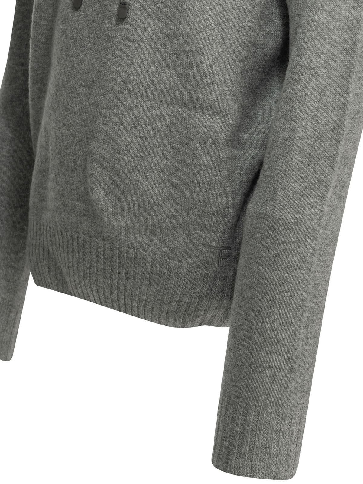 Tom Ford Men's Cashmere hooded sweater in Grey