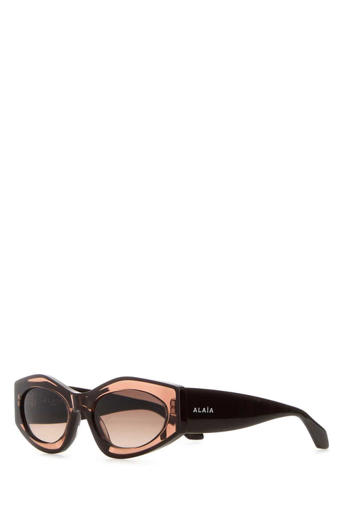 Alaia Women's Acetate Rectangle Sunglasses in Tortoise - view 1