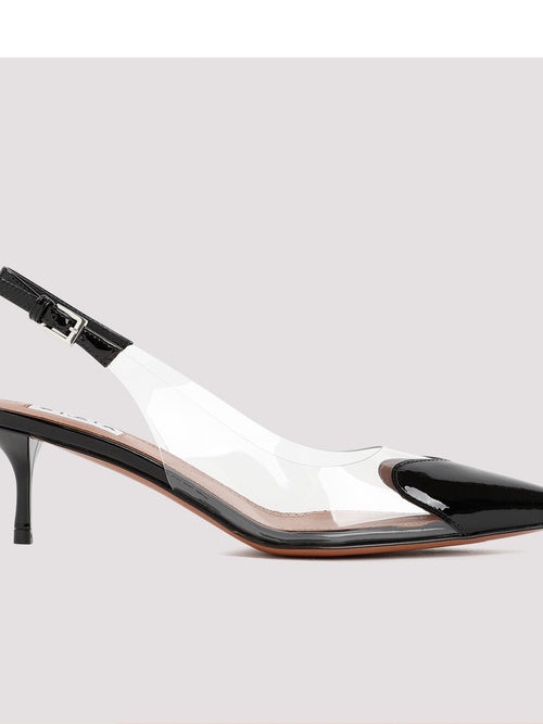 Alaia Slingback Pvc Heels in Black