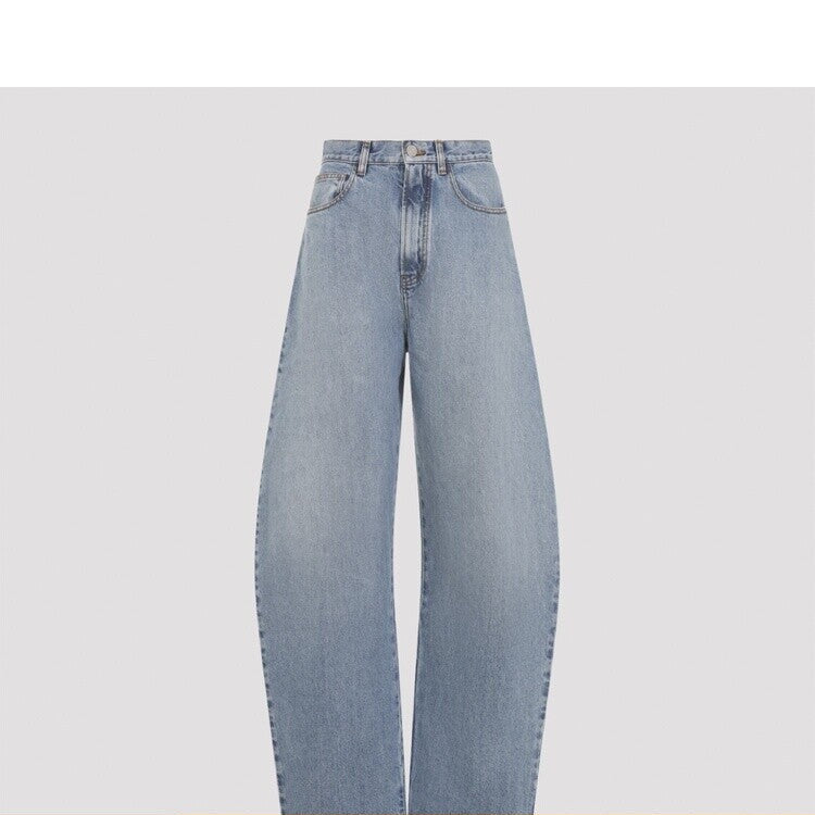 Alaia Women's Round Jeans in Blue