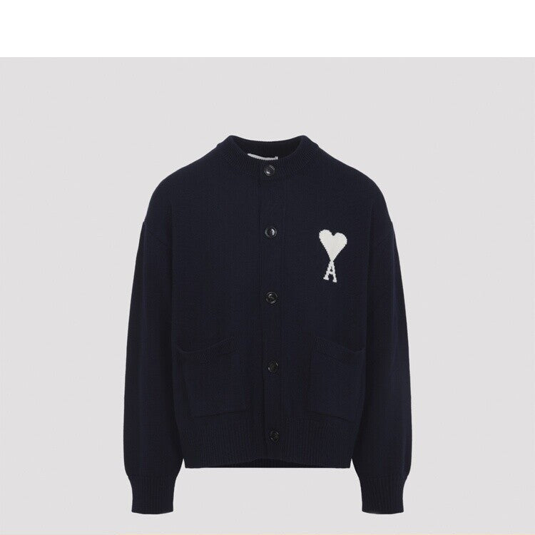 Ami Paris Cardigan in Blue