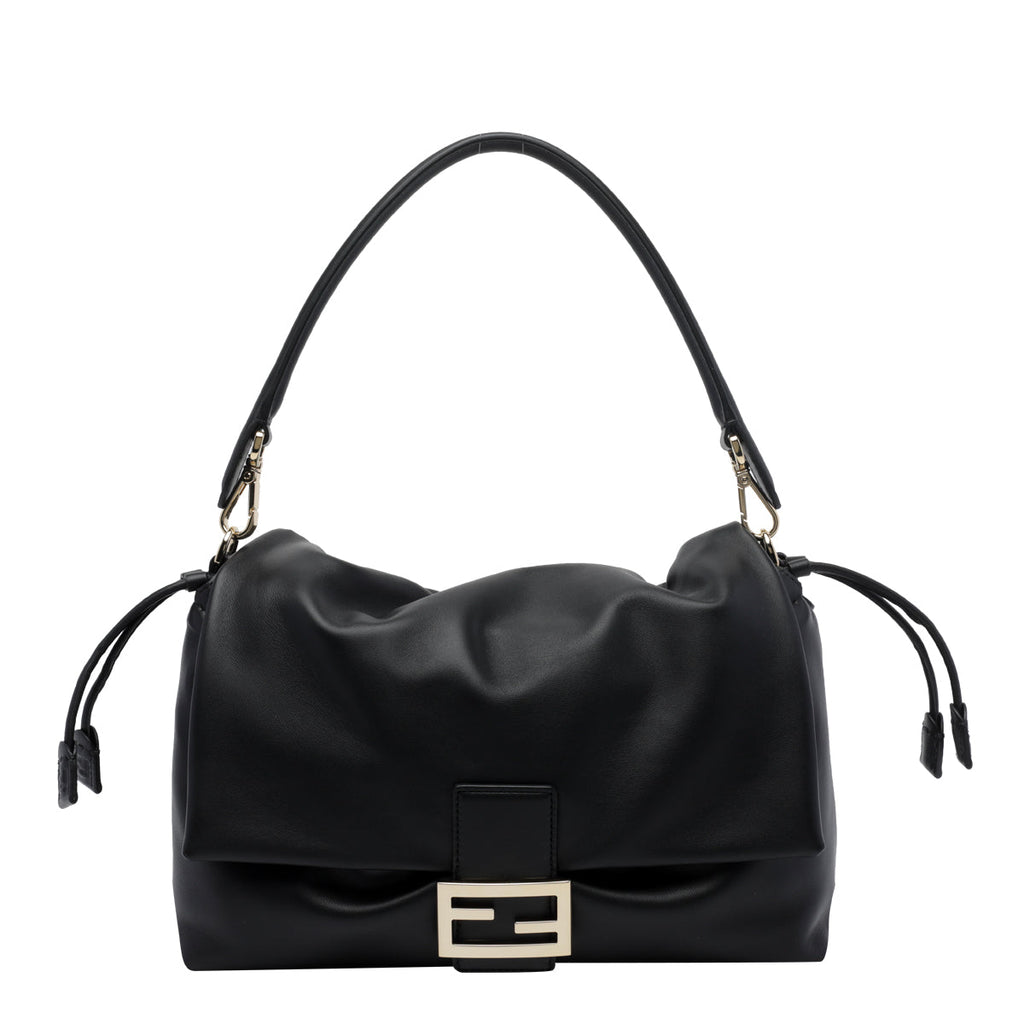 Fendi Women's Baguette Soft Large Handbag in Black Leather - view 1