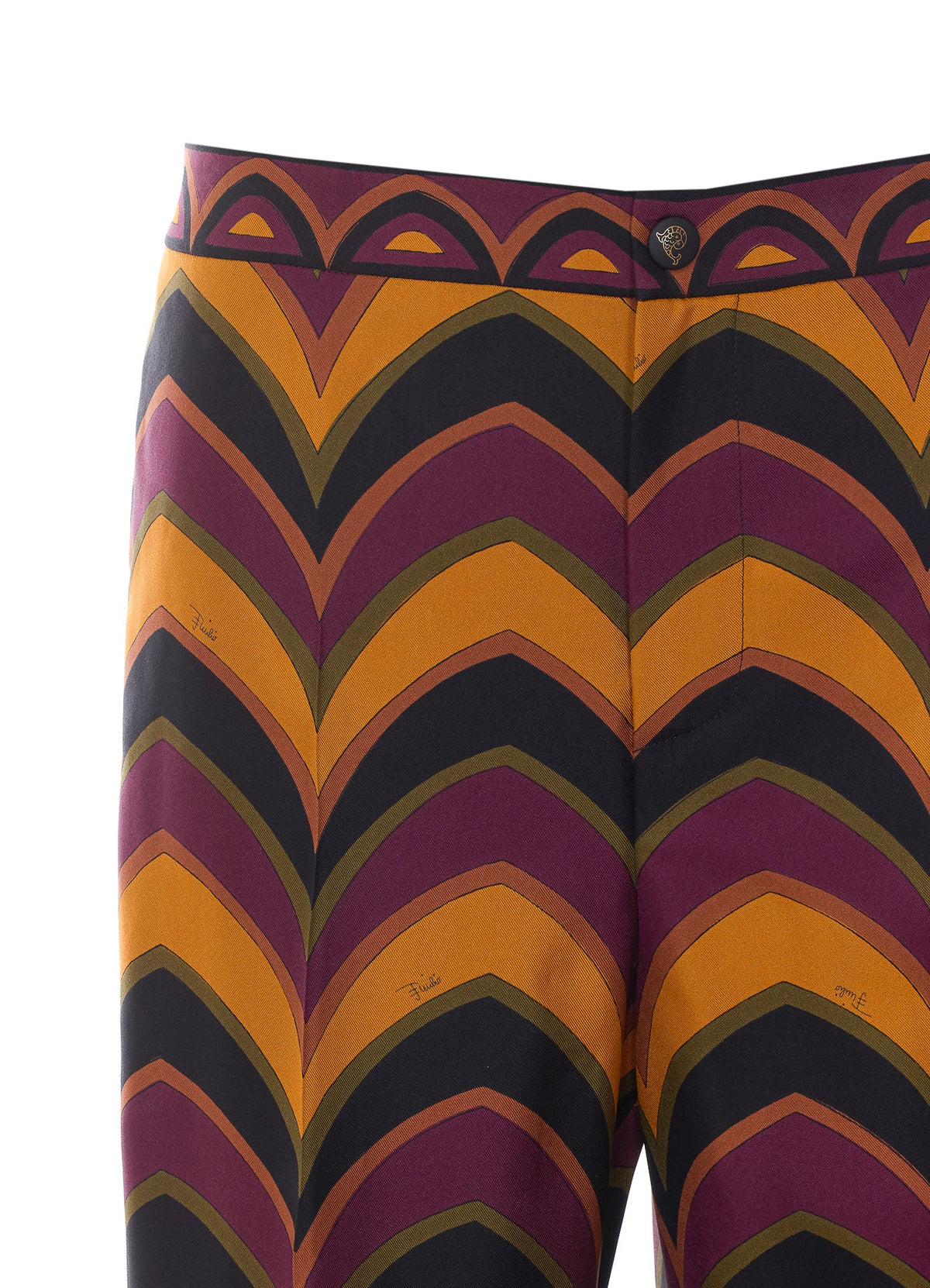 Pucci Women's Baiadera Silk Pants in Multicolor - view 4