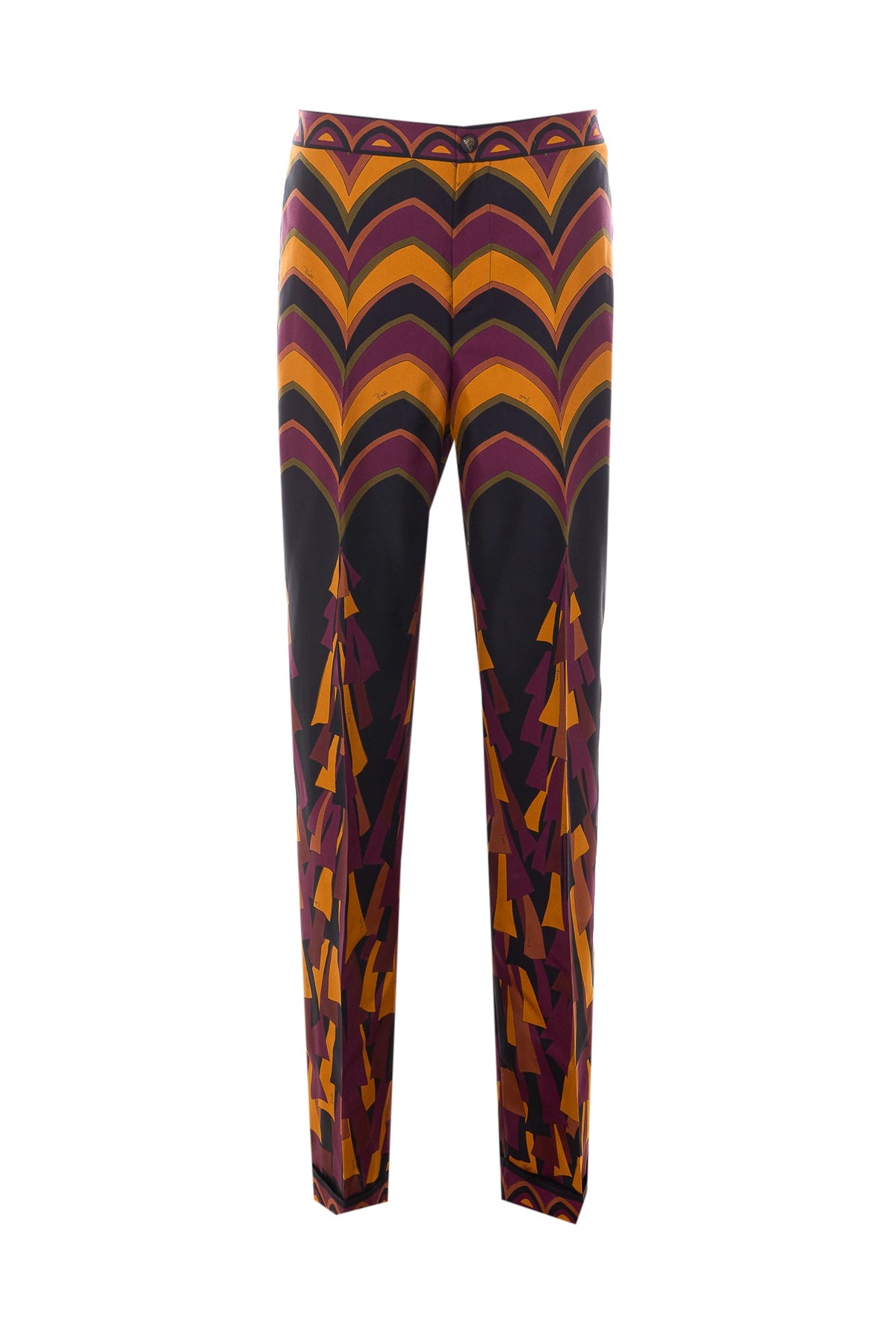 Pucci Women's Baiadera Silk Pants in Multicolor - view 1