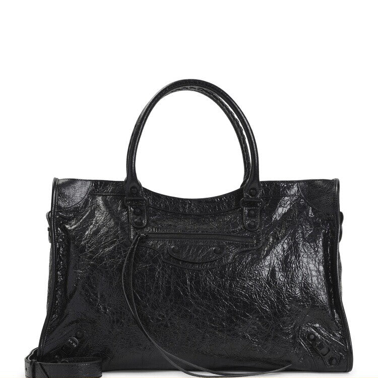 Balenciaga Men's Le City Large Bag in Black