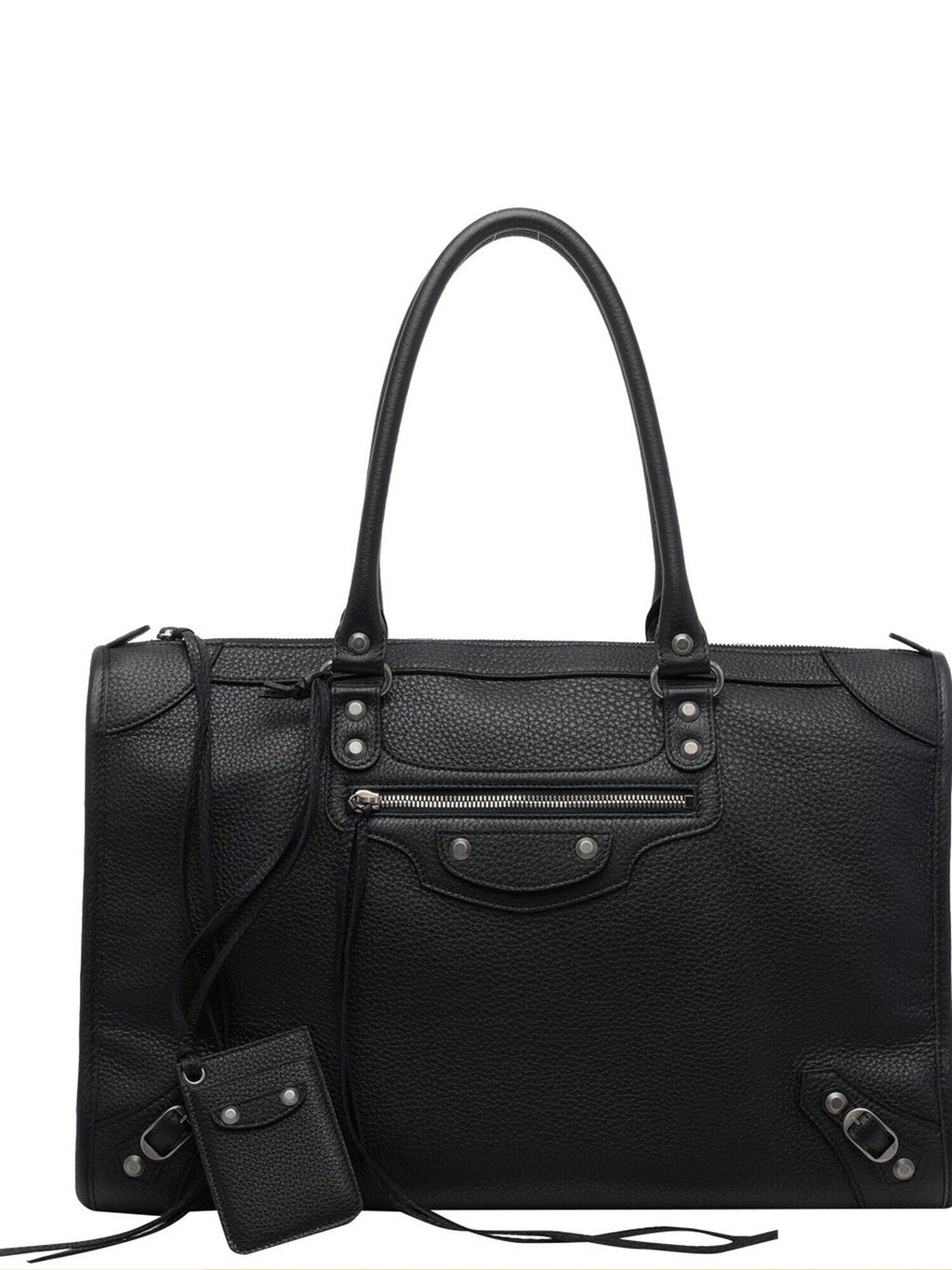 Balenciaga Men's Le City Large Shoulder Bag in Black