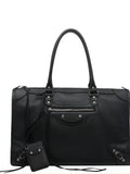 Balenciaga Men's Le City Large Shoulder Bag in Black