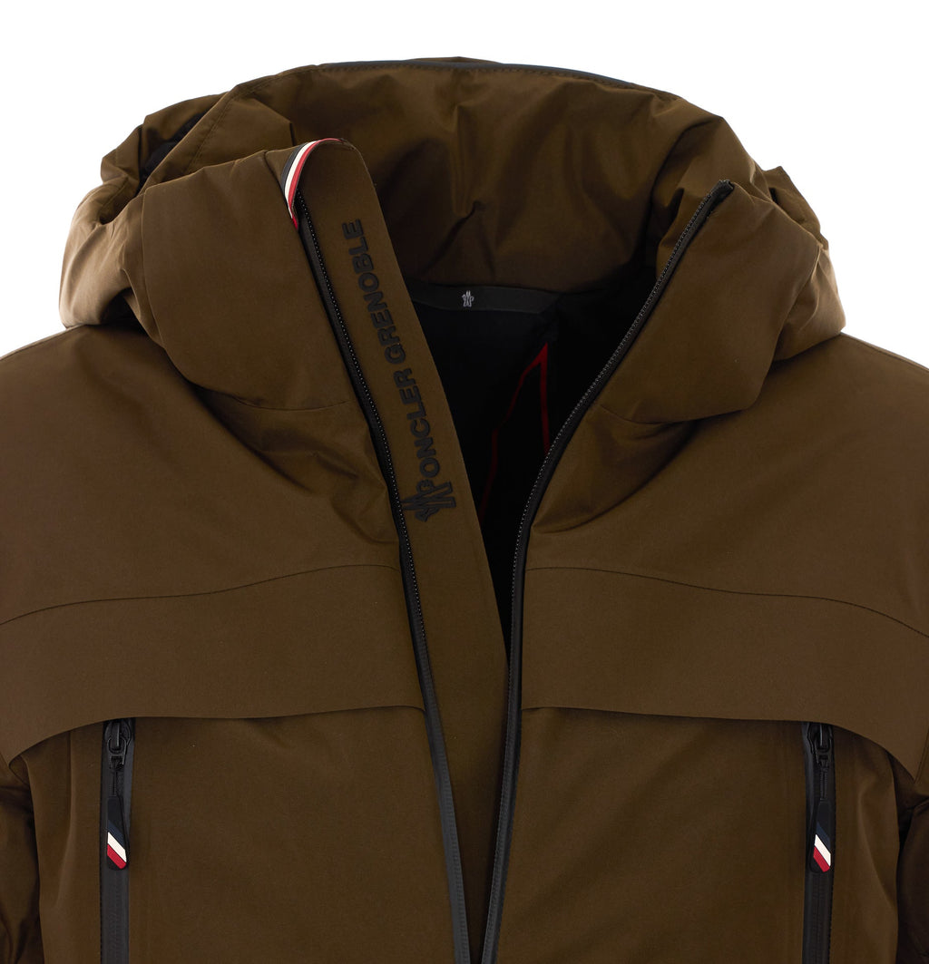 Moncler Grenoble Men's Balmhorn Down Jacket in Brown - view 4