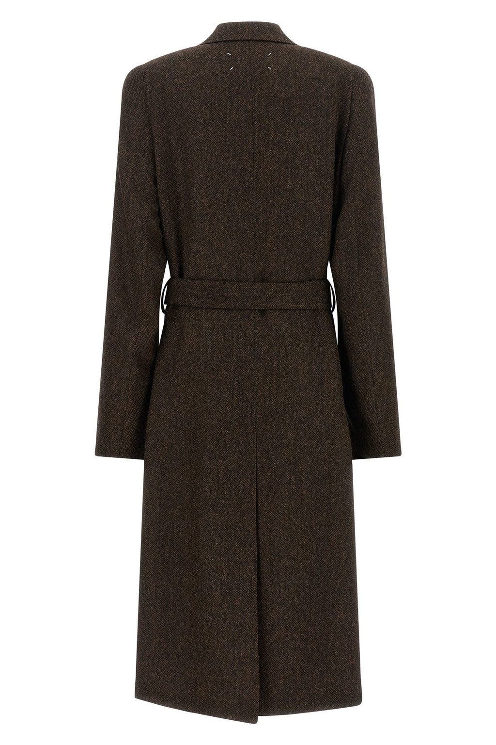 Maison Margiela Men's 'Four Stitches' Coat in Brown