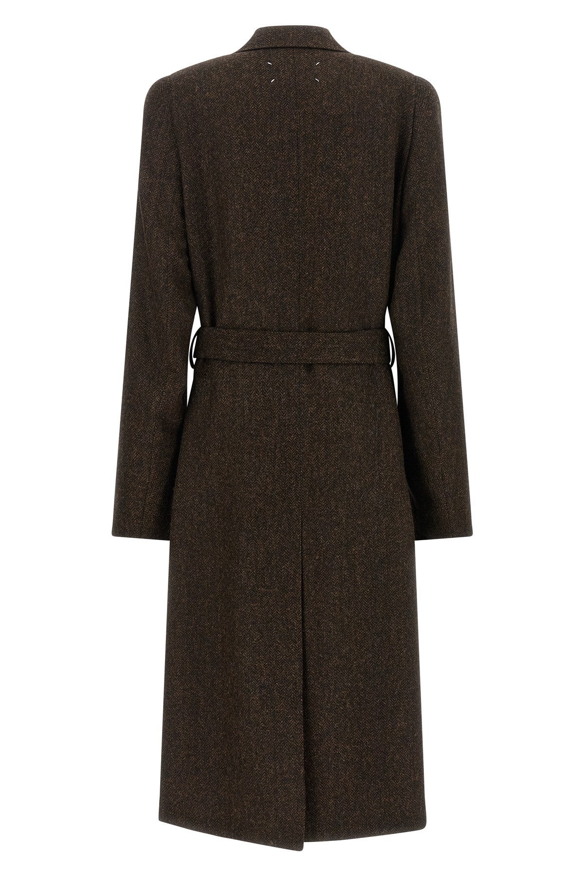 Maison Margiela Men's 'Four Stitches' Coat in Brown