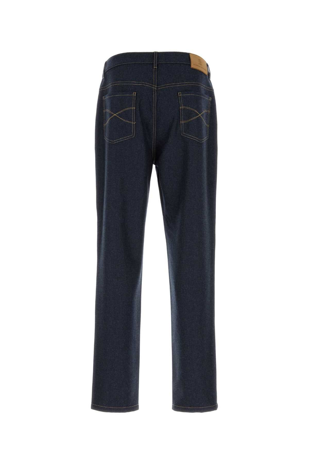 Brunello Cucinelli Men's Virgin Wool Trousers in Blue - view 2