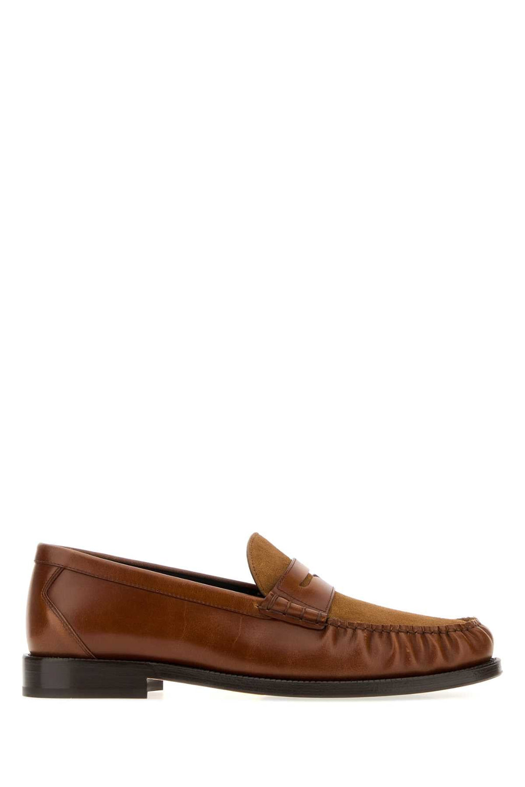 Brunello Cucinelli Men's Leather Loafers in Brown - view 1