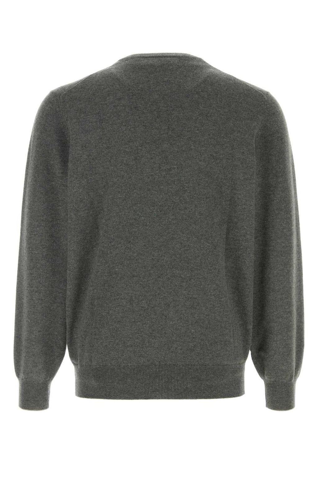 Brunello Cucinelli Men's Cashmere V-Neck Sweater in Grey - view 2