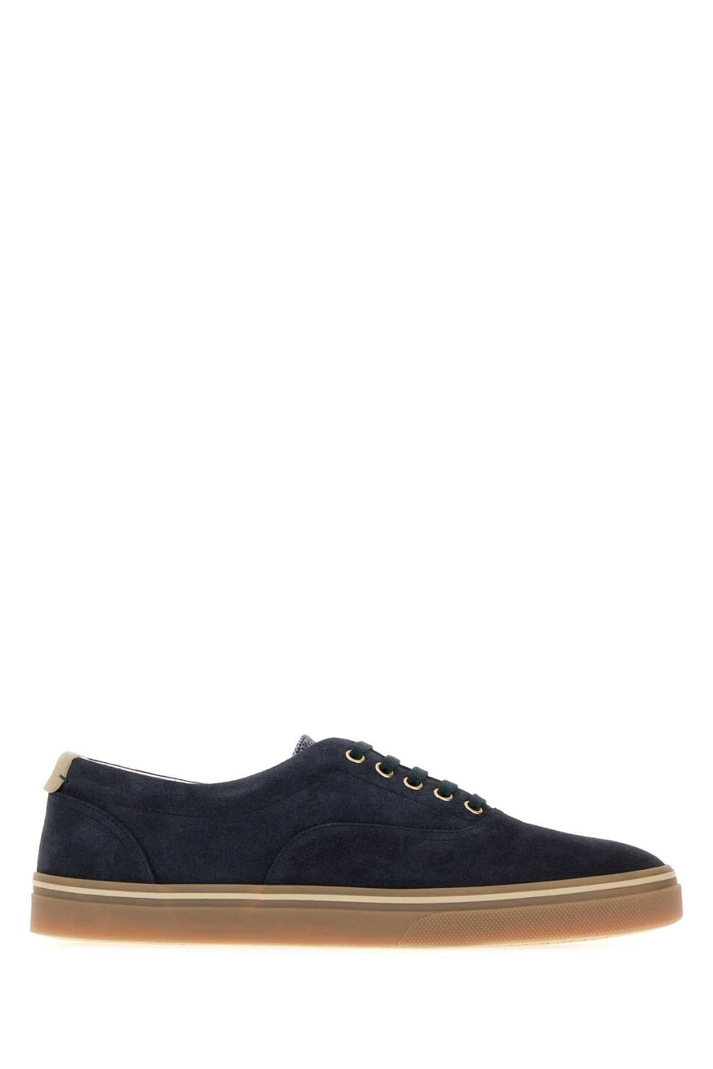 Brunello Cucinelli Men's Suede Sneakers in Blue - view 1
