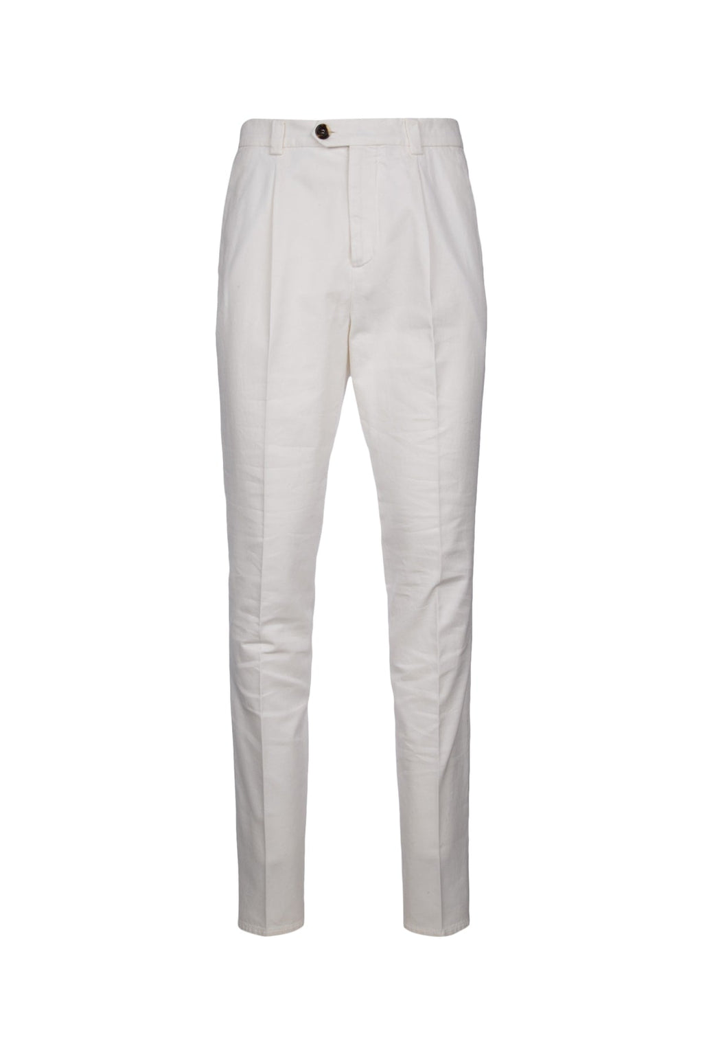 Brunello Cucinelli Men's Cotton Trousers in Cream - view 1