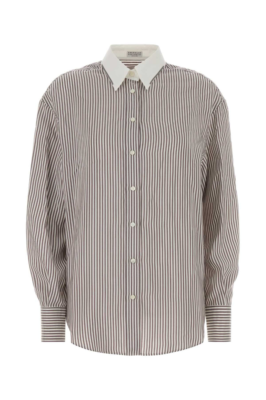 Brunello Cucinelli Women's Silk Shirt in Beige - view 1