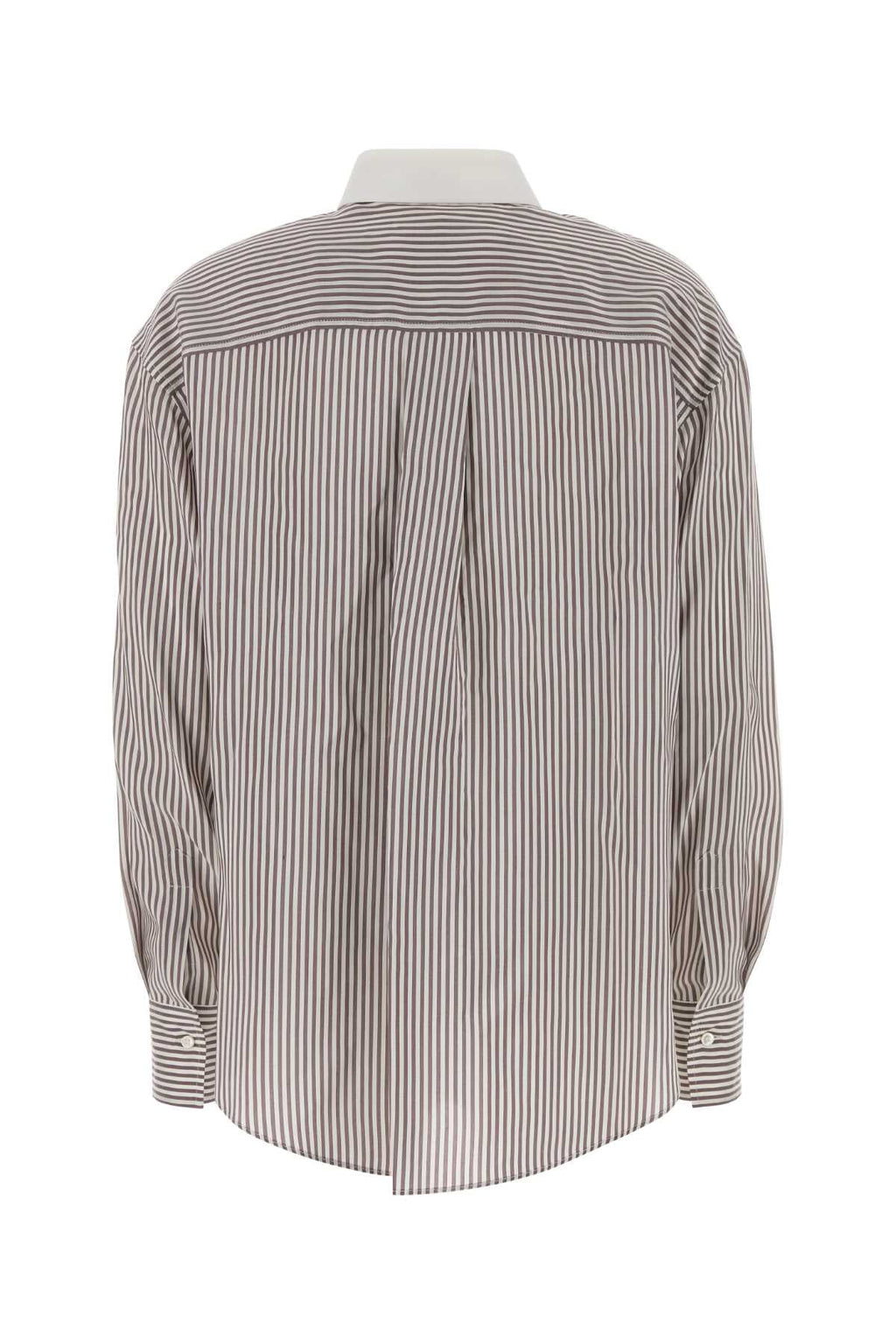 Brunello Cucinelli Women's Silk Shirt in Beige - view 2