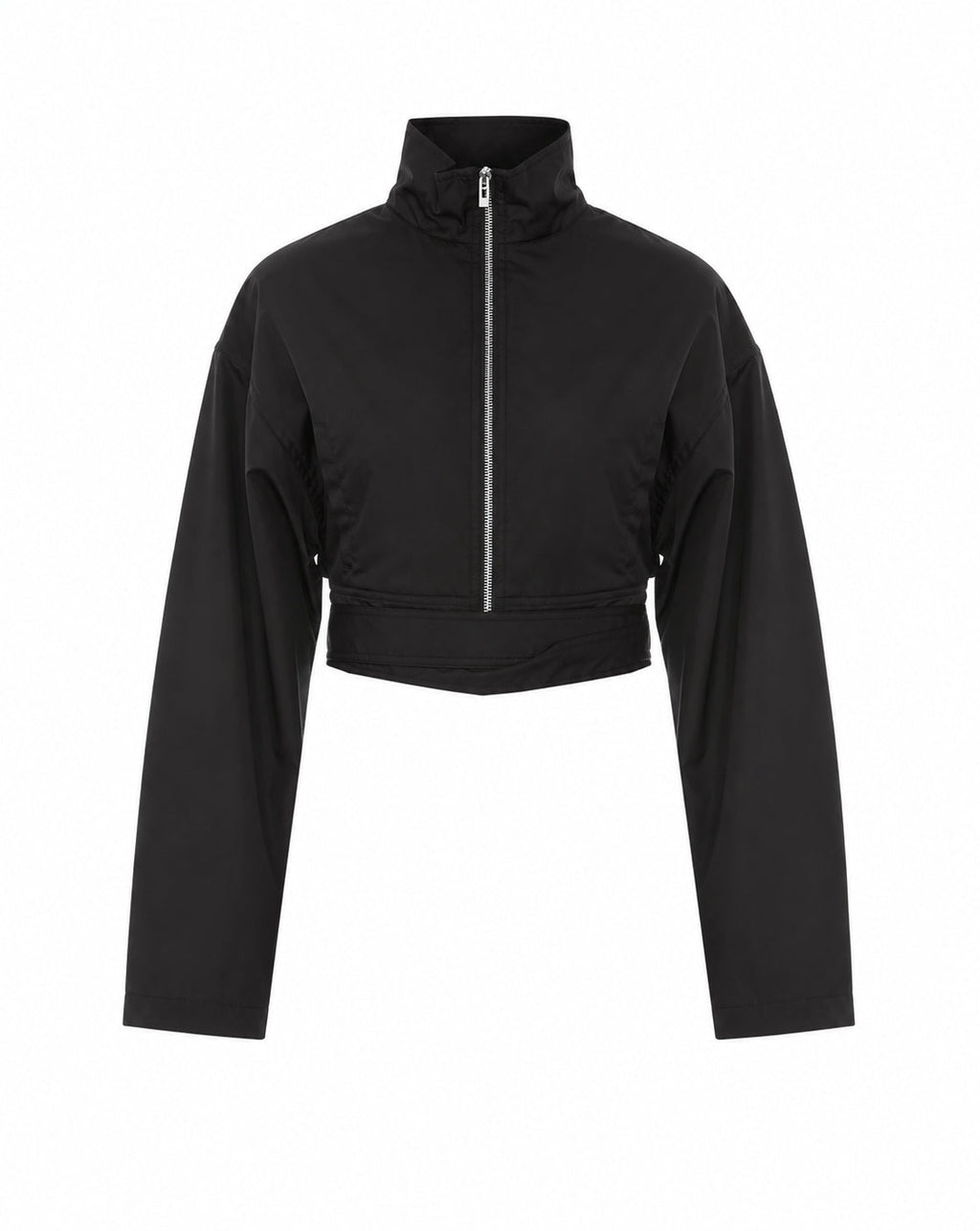 Alaia Women's Belted Bomber in Black Polyamide - view 1