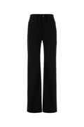 Balenciaga Women's Wool Elastane Straight Pants in Black - view 1