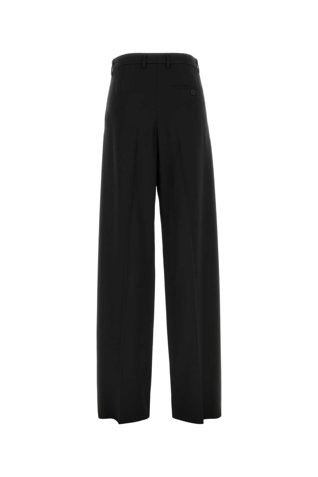 Balenciaga Women's Wool Large Tailored Pants in Black - view 2