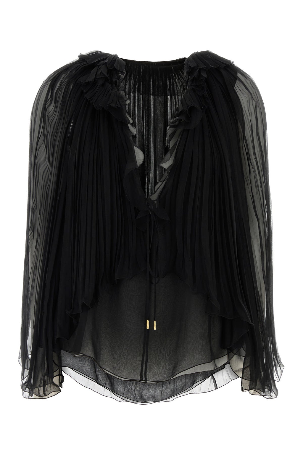 Alberta Ferretti Women's Crepe Blouse in Black