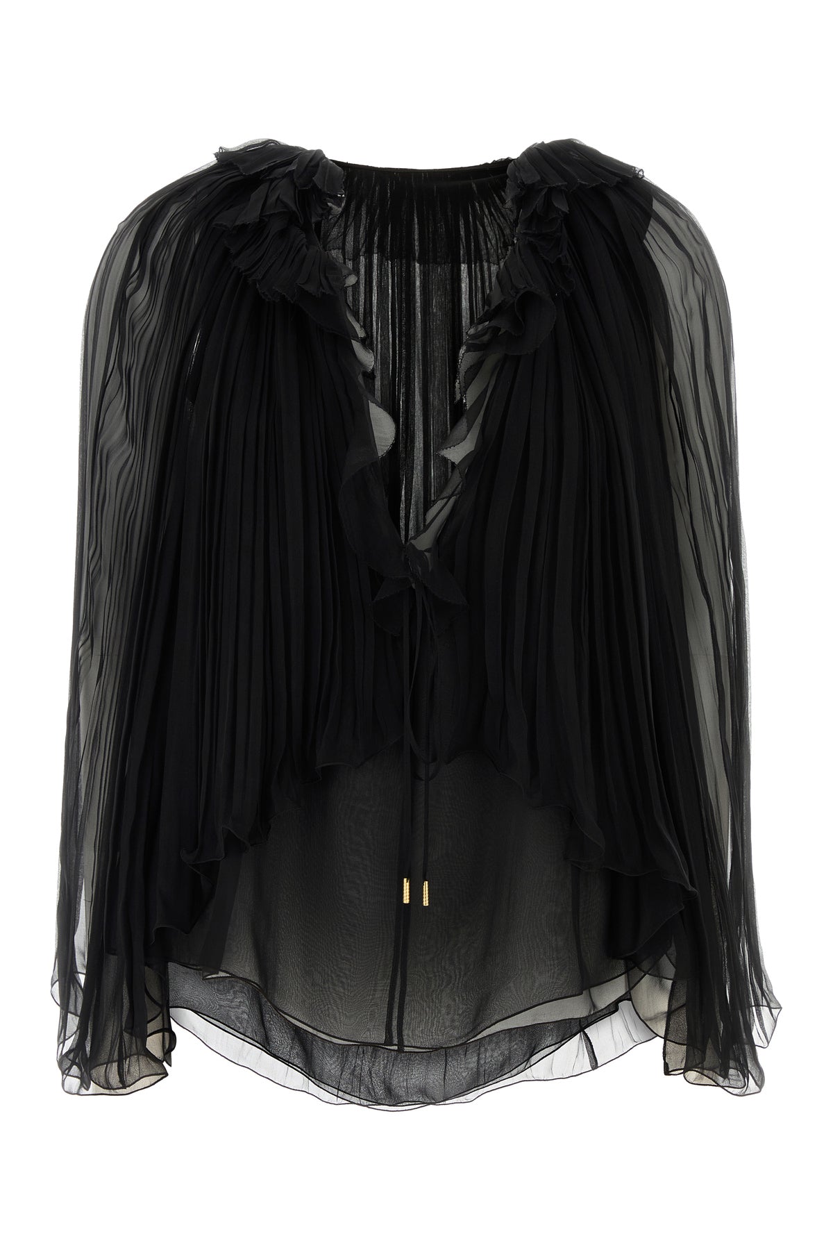 Alberta Ferretti Women's Crepe Blouse in Black
