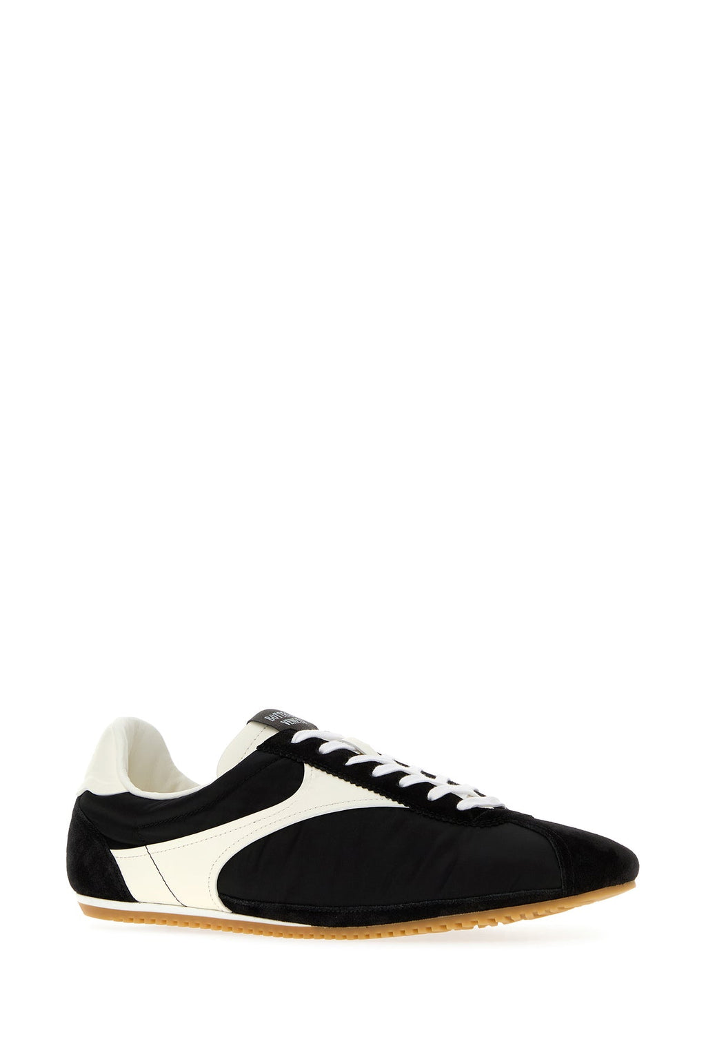 Bottega Veneta Men's Suede Shot Sneakers in Black/Cream - view 2