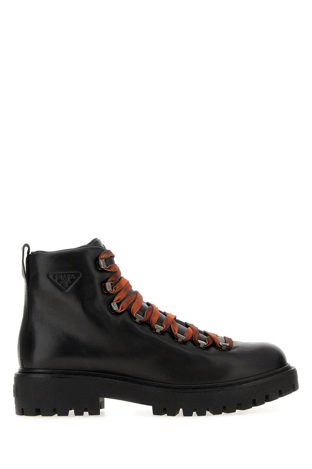 Prada Men's Leather Brixxen Ankle Boots in Black - view 1