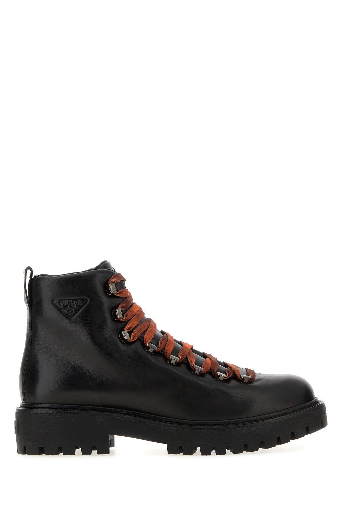 Prada Men's Leather Brixxen Ankle Boots in Black - view 1