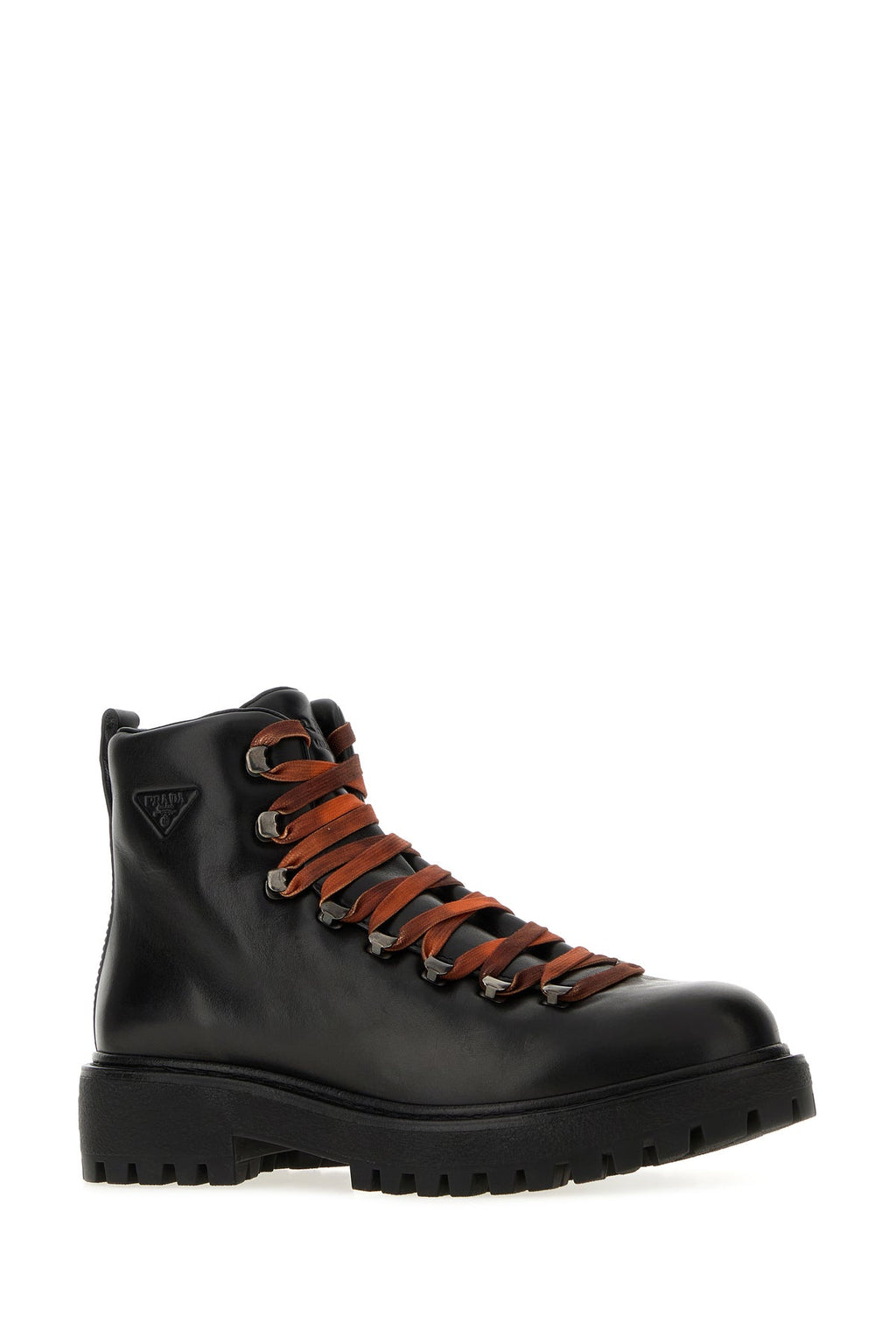 Prada Men's Leather Brixxen Ankle Boots in Black - view 2