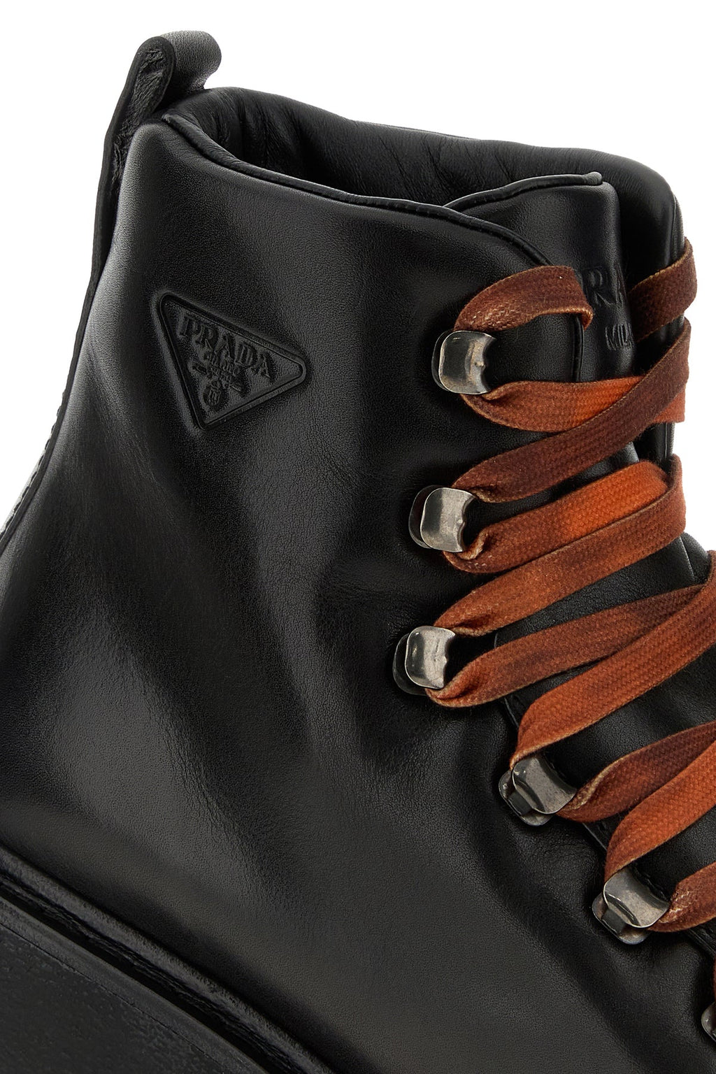 Prada Men's Leather Brixxen Ankle Boots in Black - view 4