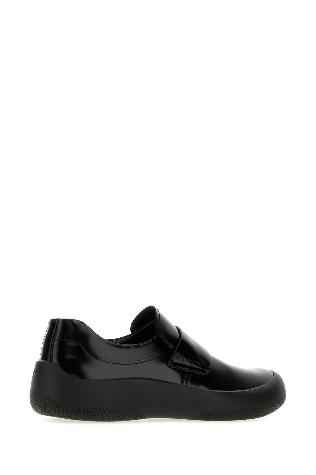 Prada Men's Leather Prax Loafers in Black - view 3