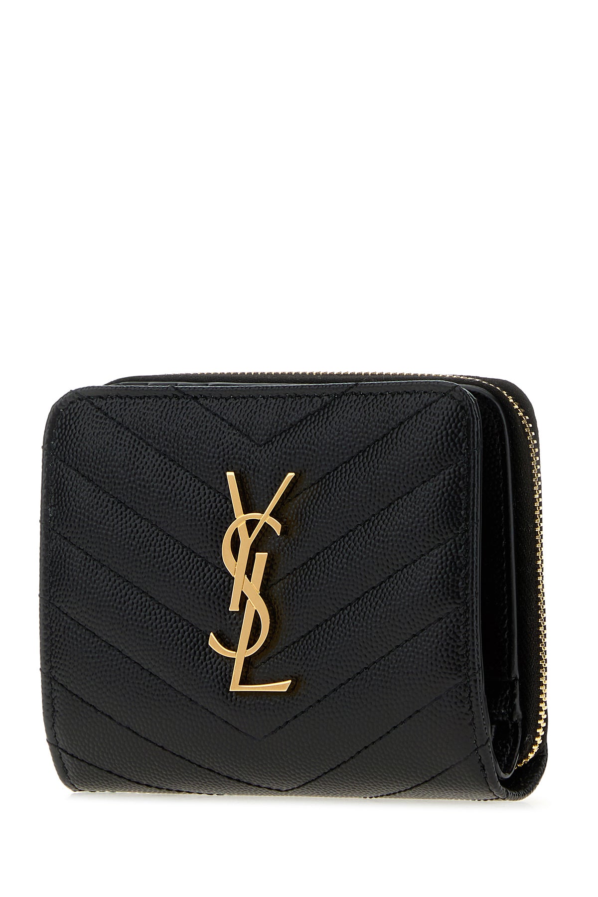 Saint Laurent Women's Leather Wallet in Black - view 2