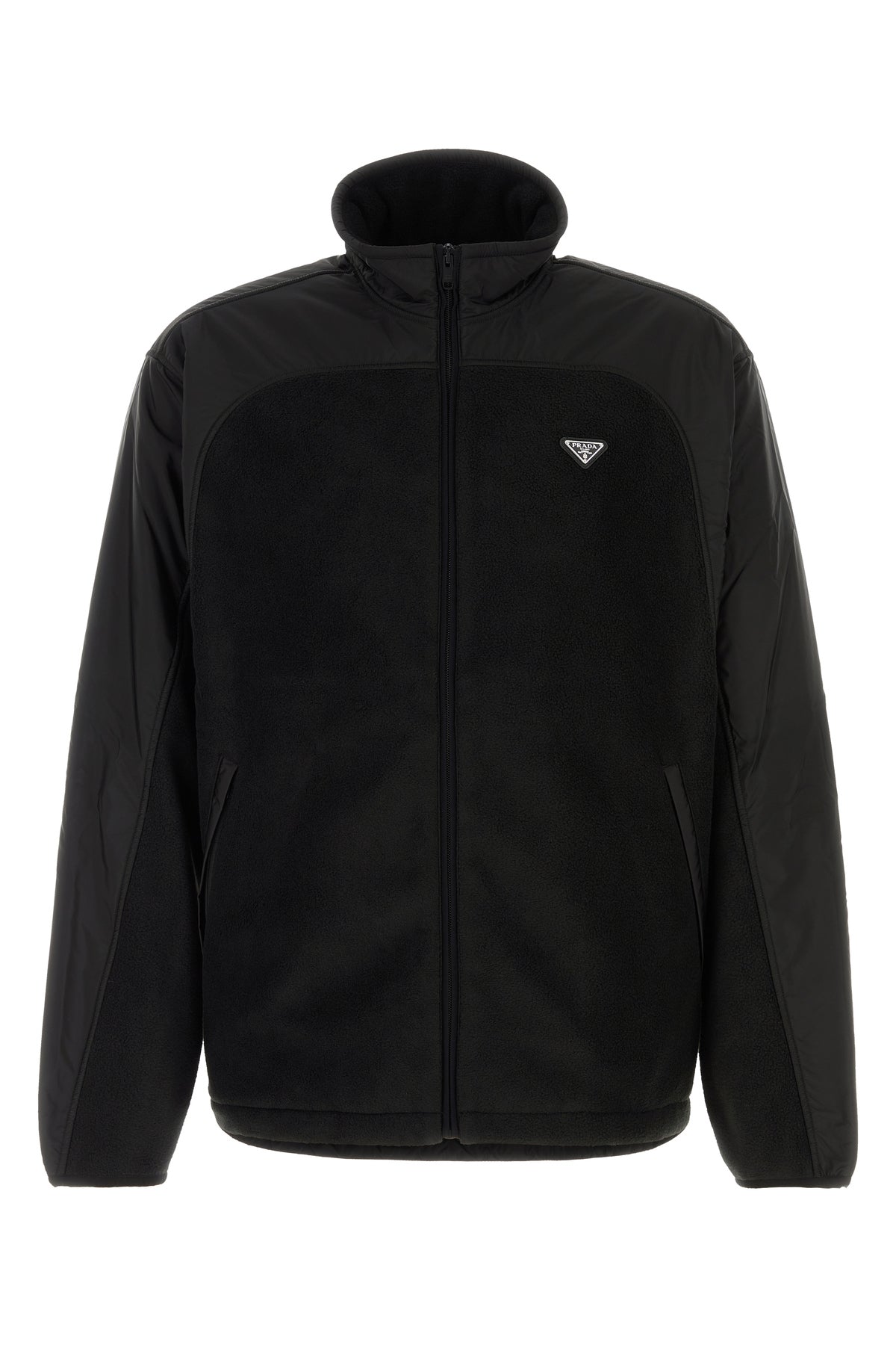 Prada Men's Re-Nylon Sweatshirt in Black - view 1