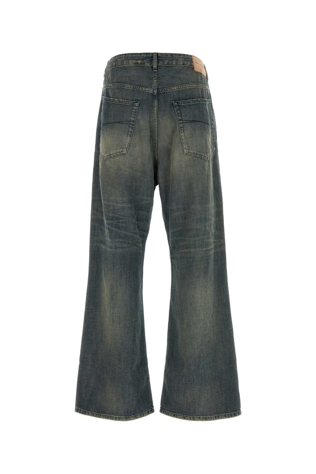 Balenciaga Men's Cotton Low Crotch Pants in Light Blue - view 2