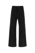 Balenciaga Men's Cotton Curved Knee Pants in Black - view 1