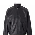Bottega Veneta Men's Leather Jacket in Black