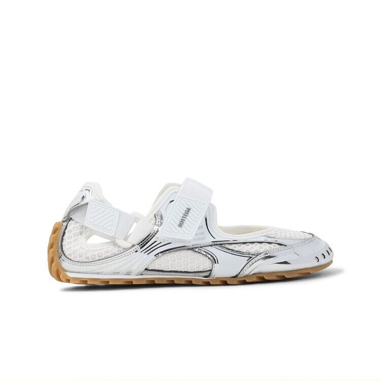 Bottega Veneta Women's Orbit Bv Sneakers in Silver
