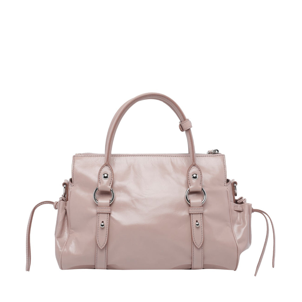 Miu Miu Women's Shiny Leather Handbag in Pink - view 3