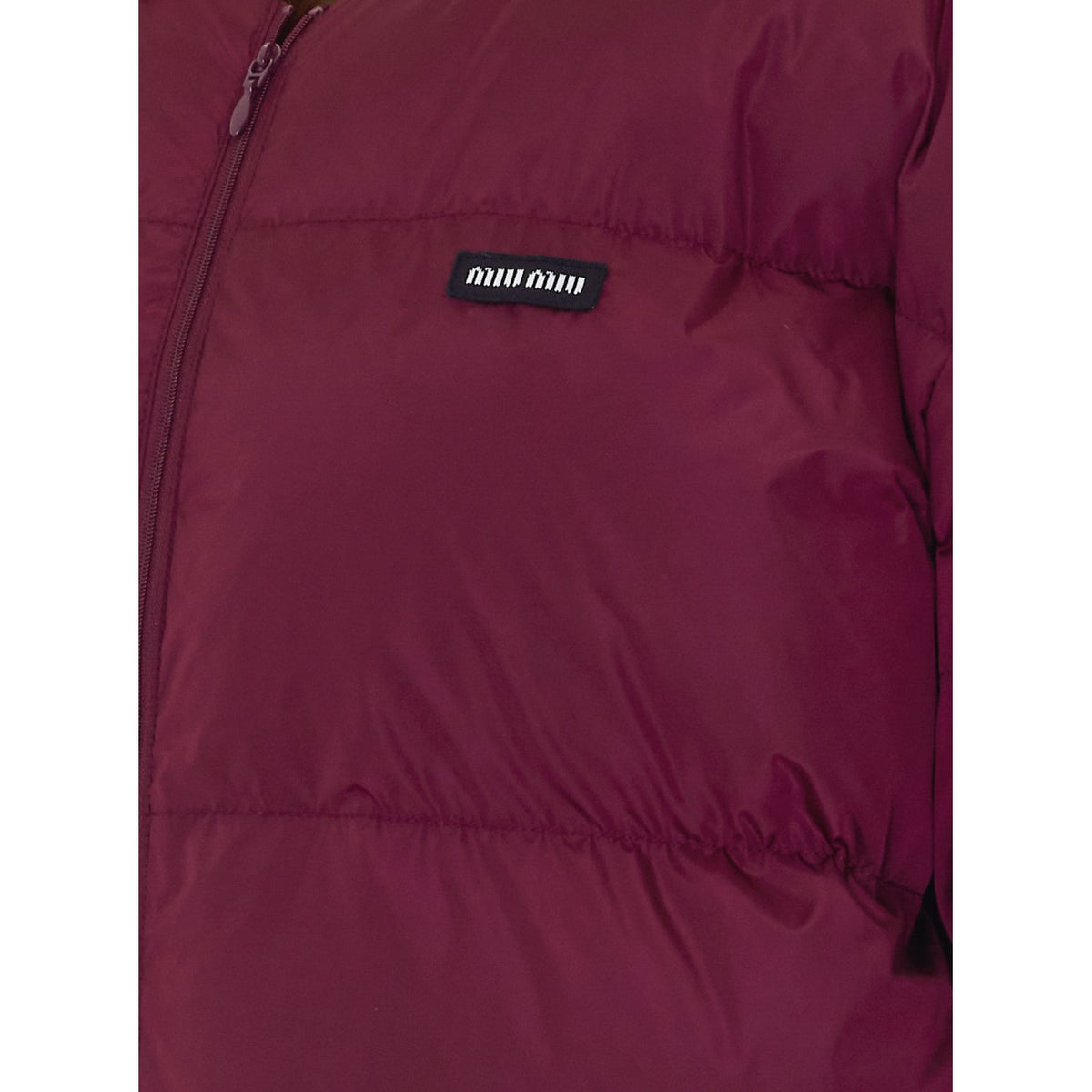 Miu Miu Reversible Shearling Down Jacket in Red/Burgundy - view 3