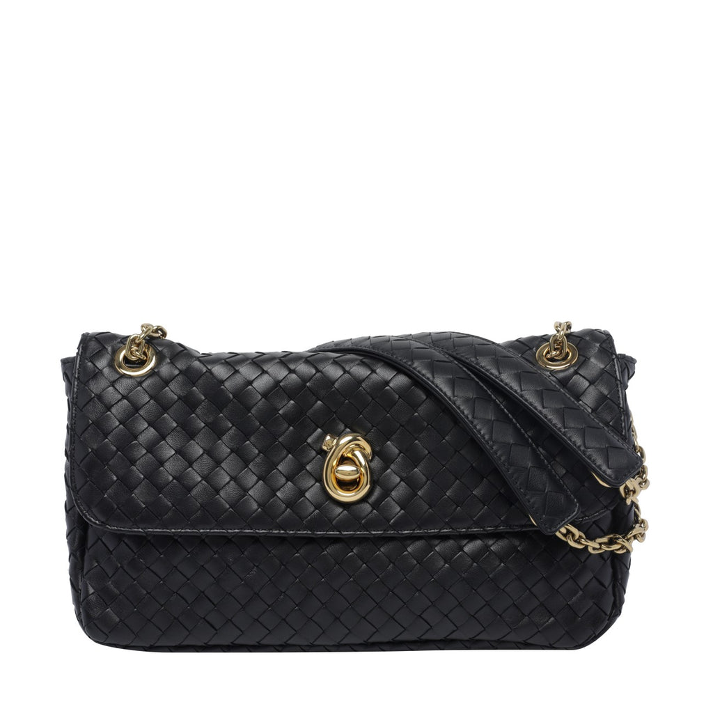 Bottega Veneta Women's Madison Leather Bag in Black - view 1
