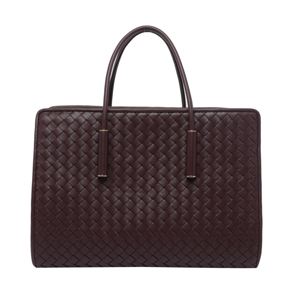 Bottega Veneta Women's Barbara Tote in Red/Burgundy - view 1
