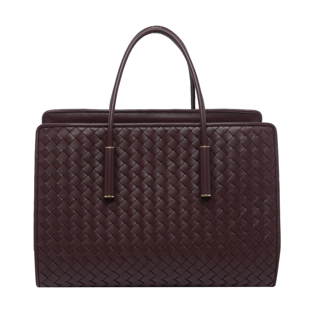 Bottega Veneta Women's Barbara Tote in Red/Burgundy - view 3