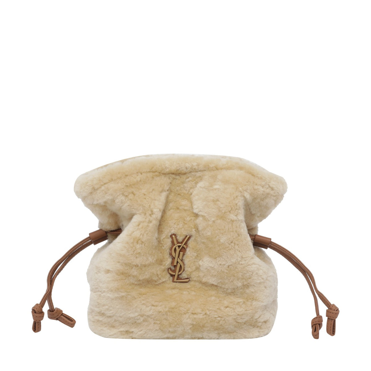 Saint Laurent Women's Shearling Jamie Bag in Beige - view 1