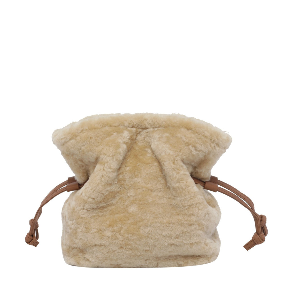 Saint Laurent Women's Shearling Jamie Bag in Beige - view 3