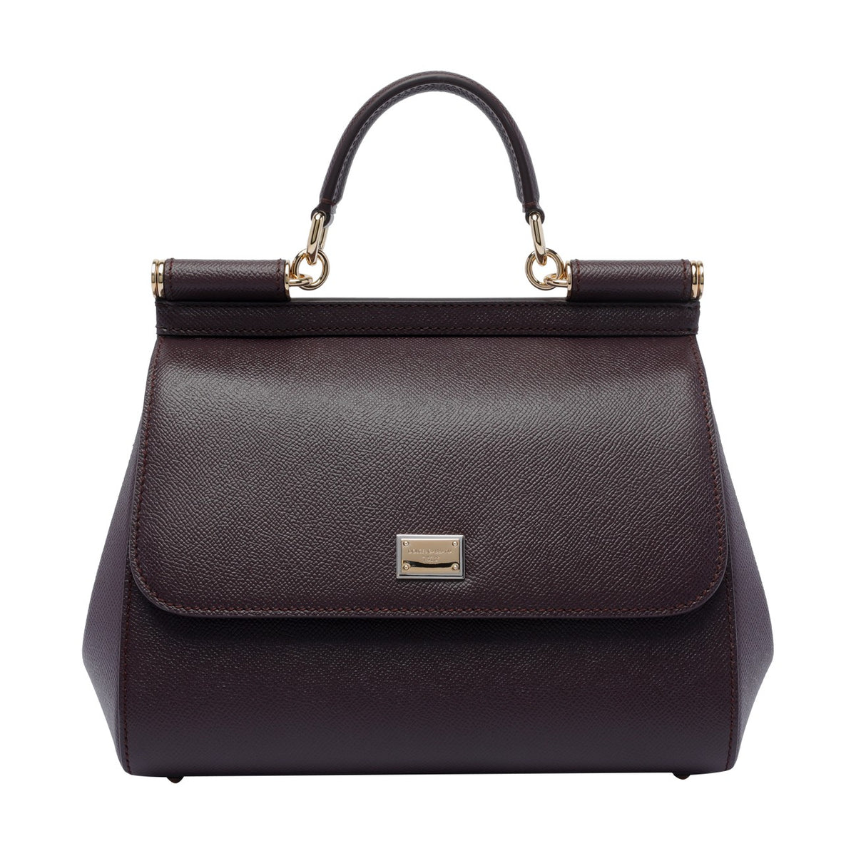 Dolce & Gabbana Large Sicily Leather Bag in Brown - view 1