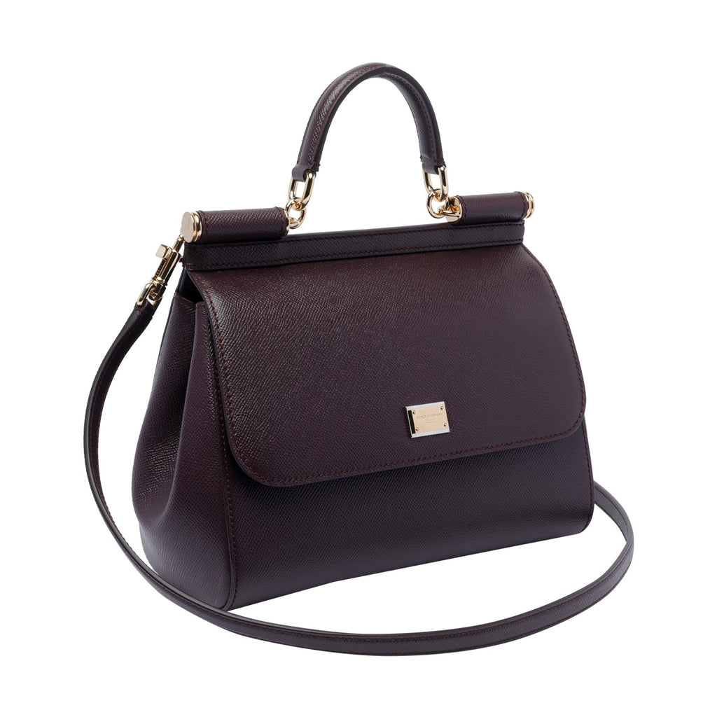 Dolce & Gabbana Large Sicily Leather Bag in Brown - view 2